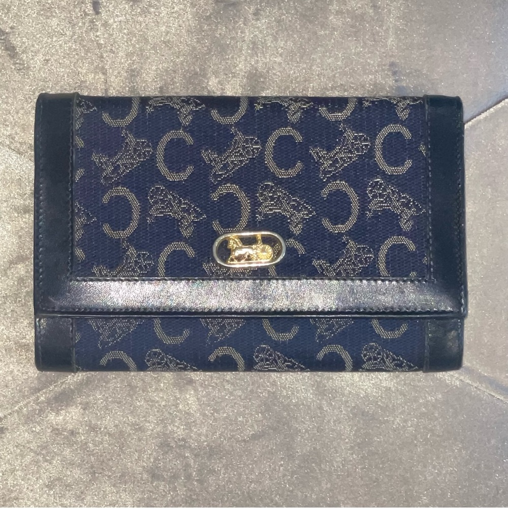 Vintage Céline Sulky Horse Carriage Leather Wallet
